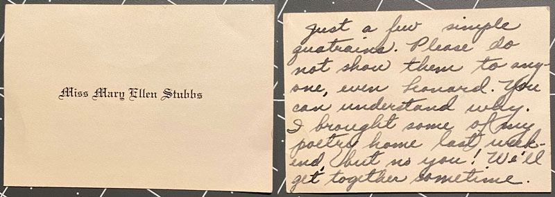 Miss Mary Ellen Stubbs