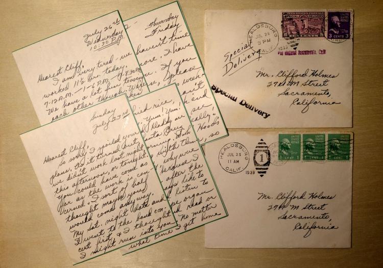 Letters from Mary Stubbs to Clifford Holmes