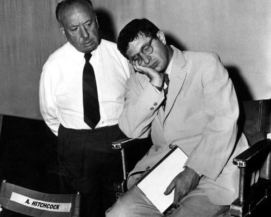 Alfred Hitchcock and Bernard Herrmann (image credit unknown)