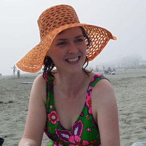 Here I am at the beach on a day without a tiny avalanche.