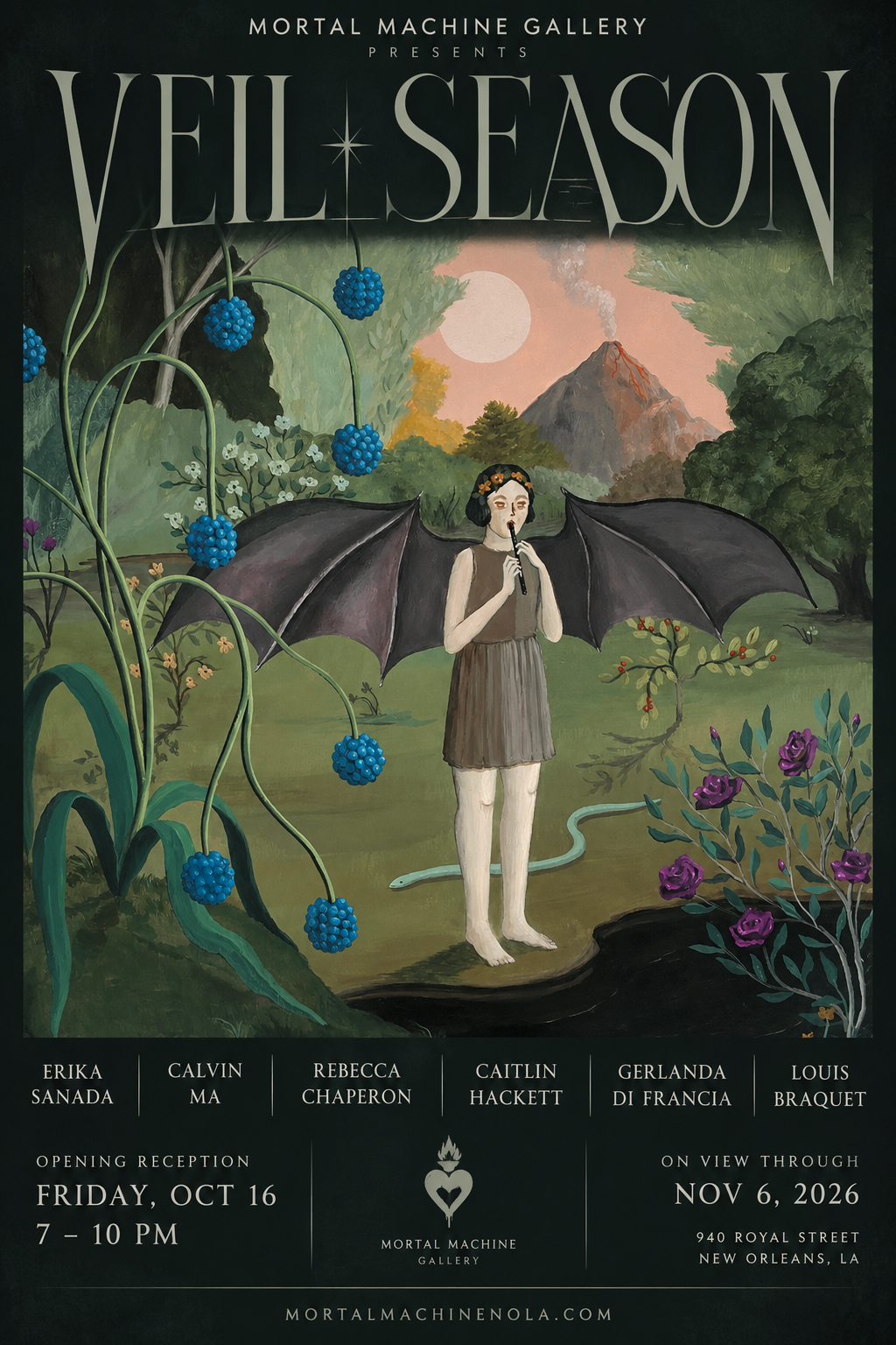Veil Season, fall group exhibition at Mortal Machine Gallery